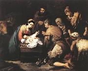 Adoration of the Shepherds zg MURILLO, Bartolome Esteban